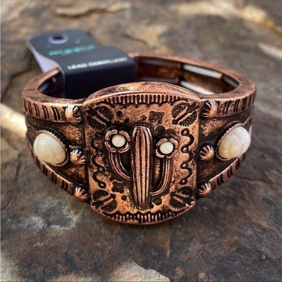 CACTUS Coppertone Stretch Bracelet NWT - Picture 1 of 4